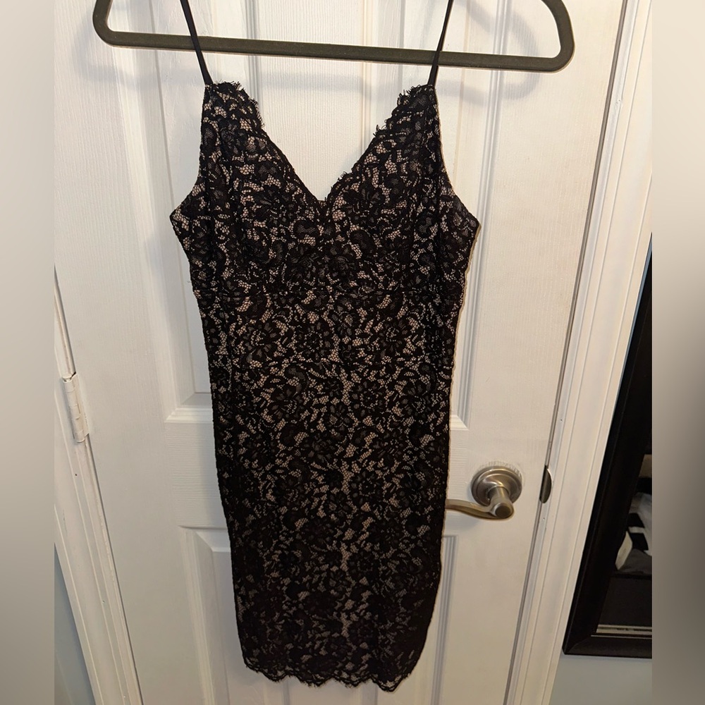Women’s Express Black Lace Bodycon Mini Dress